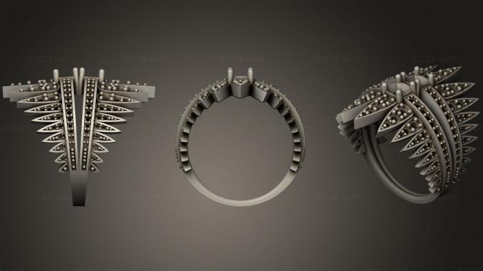 Ювелирные перстни и кольца (Кольцо 244, JVLRP_0726) 3D модель для ЧПУ станка